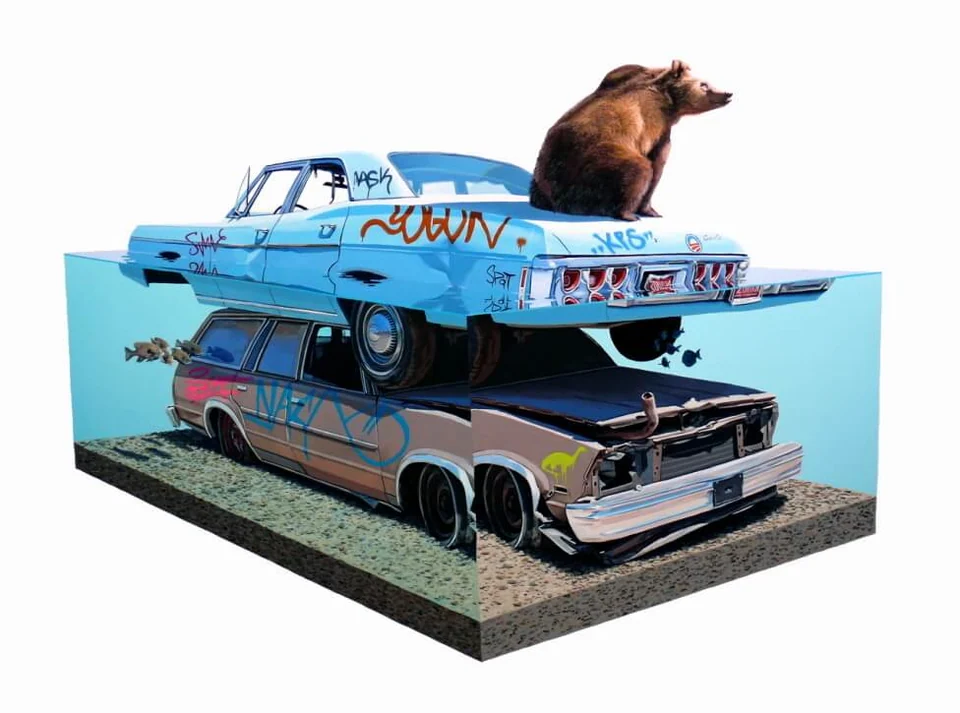Josh Keyes — artwork 1 of 11, Retrofuturisme archive