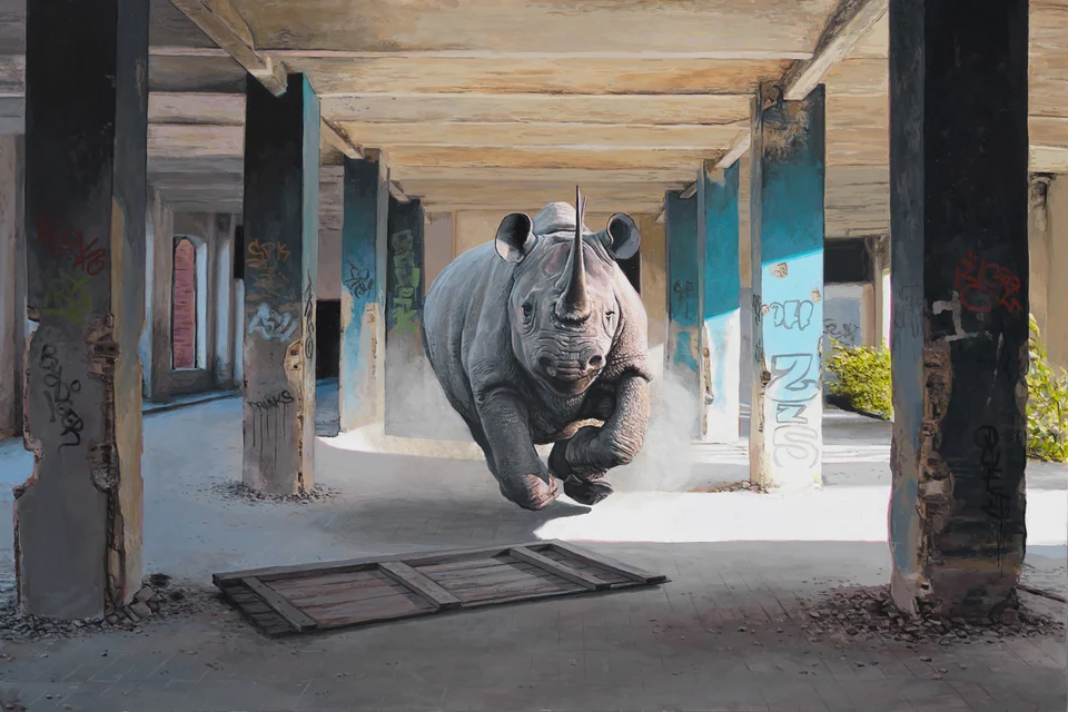 Josh Keyes — artwork 11 of 11, Retrofuturisme archive