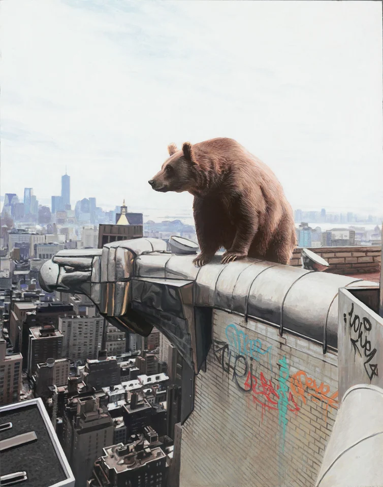 Josh Keyes — artwork 5 of 11, Retrofuturisme archive