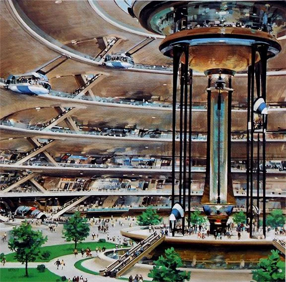 John Berkey — OTIS advertisements — image 11 of 19, Retrofuturisme archive