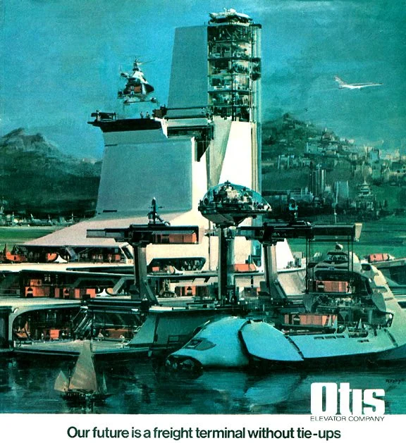 John Berkey — OTIS advertisements — image 13 of 19, Retrofuturisme archive