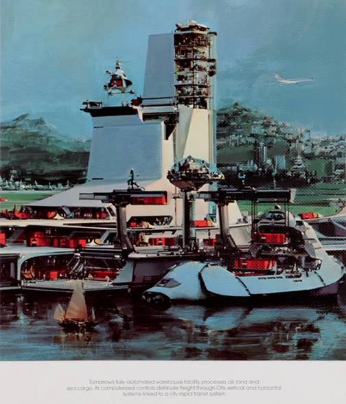 John Berkey — OTIS advertisements — image 14 of 19, Retrofuturisme archive