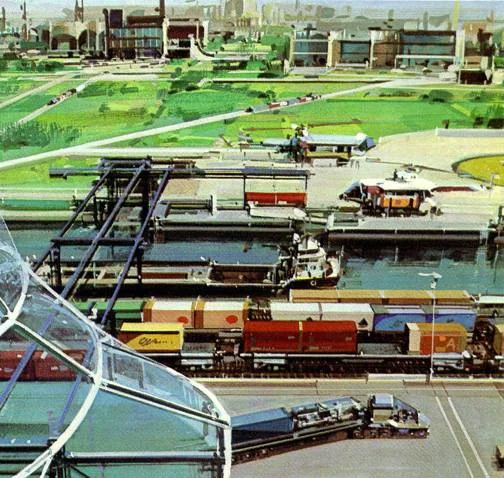 John Berkey — OTIS advertisements — image 15 of 19, Retrofuturisme archive