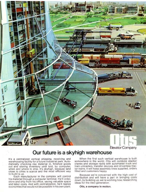 John Berkey — OTIS advertisements — image 17 of 19, Retrofuturisme archive