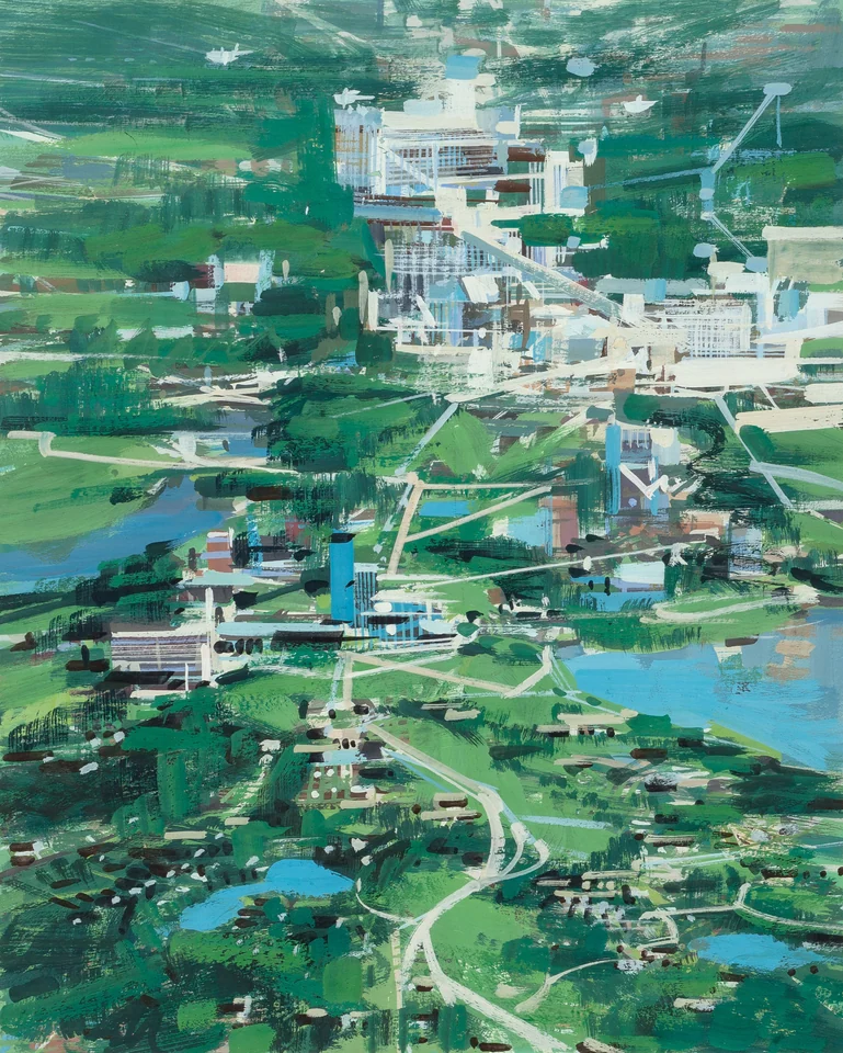 John Berkey — OTIS advertisements — image 19 of 19, Retrofuturisme archive