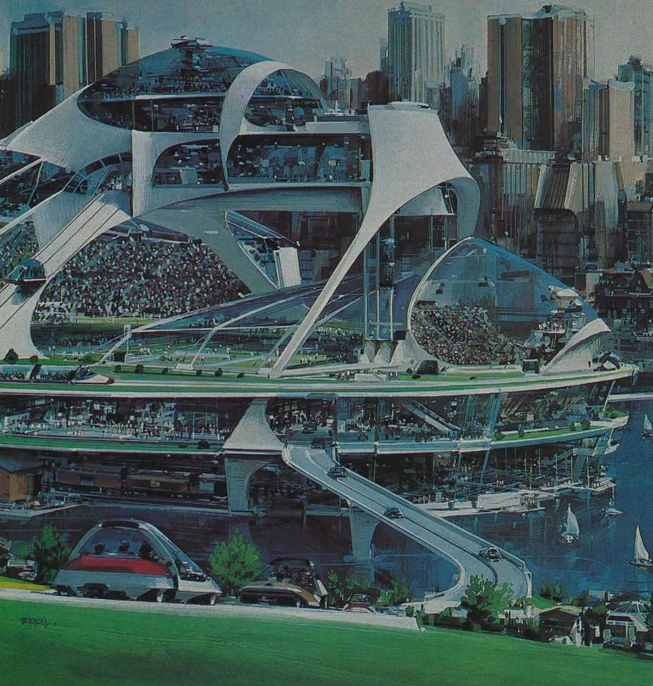 John Berkey — OTIS advertisements — image 3 of 19, Retrofuturisme archive