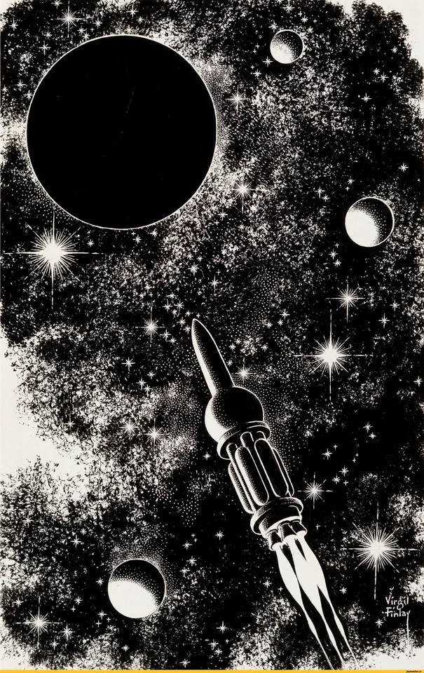 Virgil Finlay — artwork 4 of 7, Retrofuturisme archive